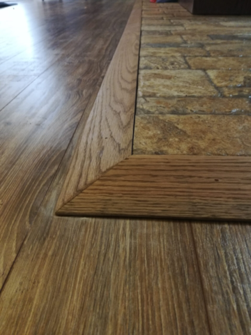 perfect fitting wooden floor transition for laminate flooring